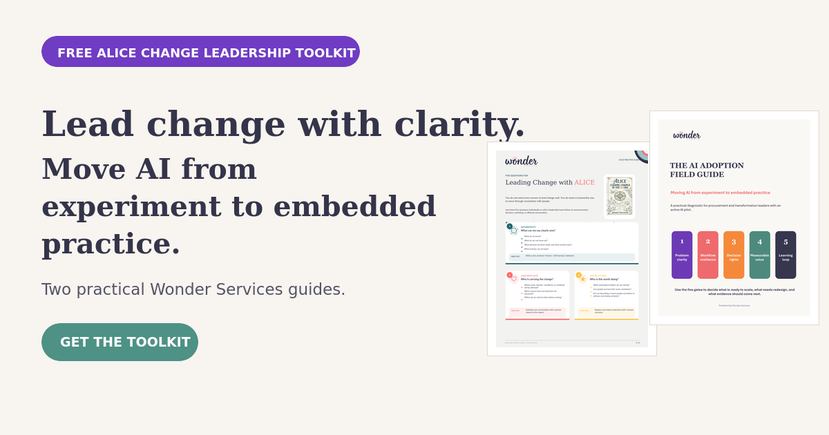 ALICE Change Leadership Toolkit