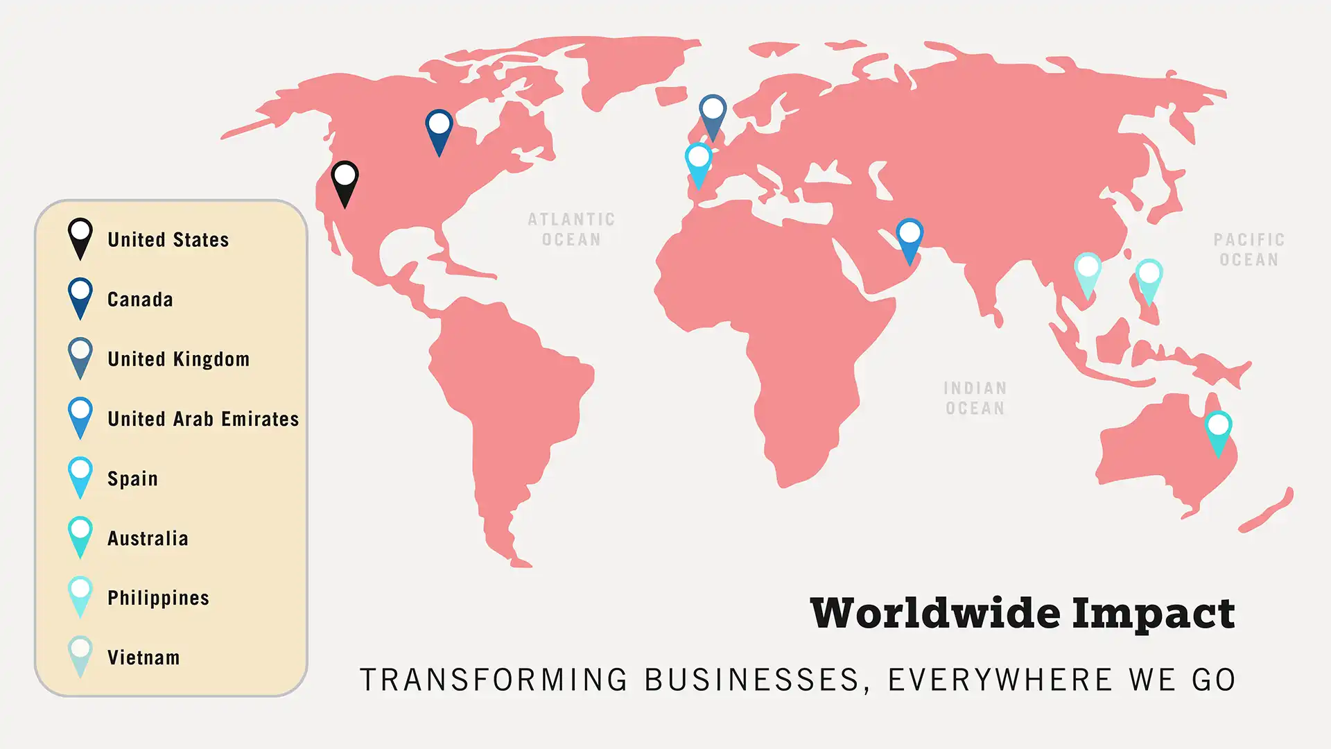 Wonder Services Global Presence